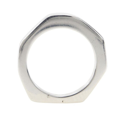 Gucci Nut Hexagon Silver 925 Size 10 Ladies 4.3g Ring