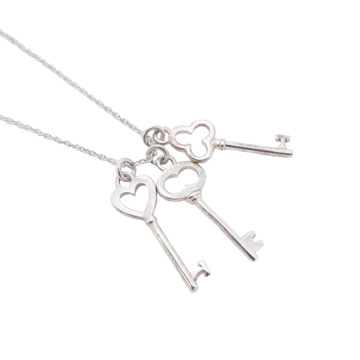 Tiffany & Co Necklace Triple Key Silver — view 2