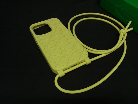 Bottega Veneta Intrecciato Rubber Phone Shoulder Case For Iphone