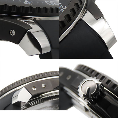 Gucci Dive Black SS Rubber Power Reserve Extra Large Watch Automatic — view 8