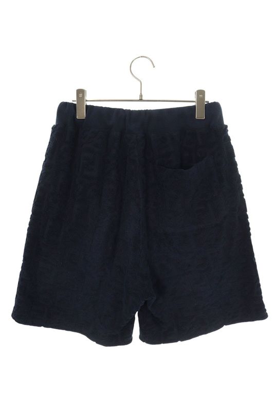 Fendi Fb0689 A9RK FF Logo All-over Terry Half Pants Men 44