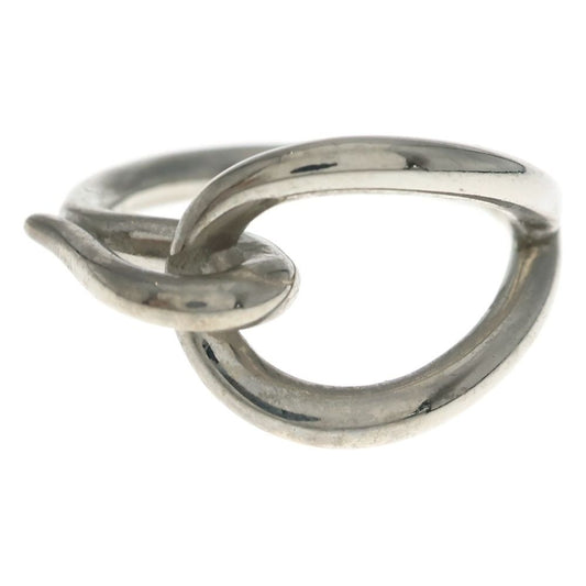 Hermes Jumbo Scarf Ring Silver