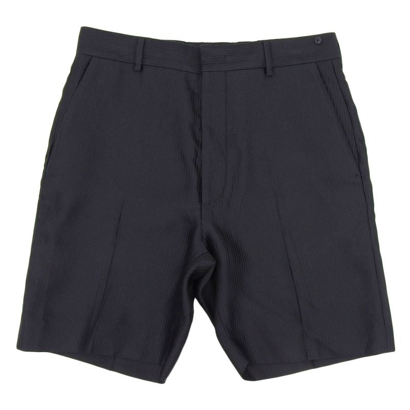 Fendi 2022 Fb0521 FF Logo Embroidered Shadow Stripe Shorts Black 44