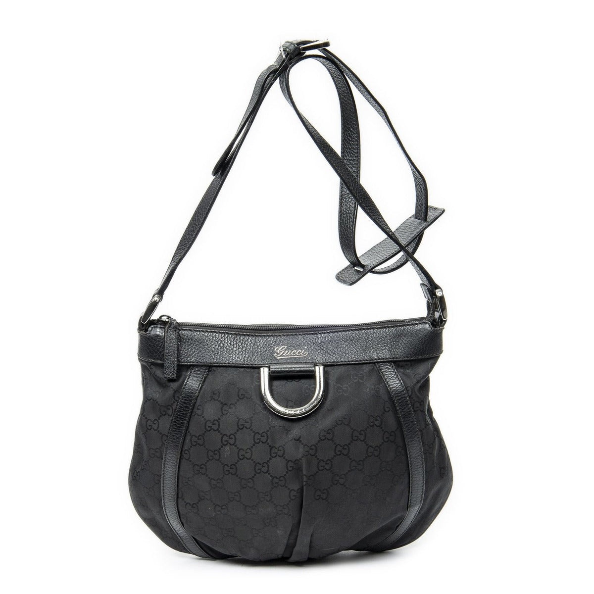 Gucci Black GG Nylon Canvas
