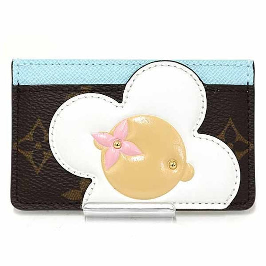 Louis Vuitton Card Case Porto Carte Sample Canvas Monogram Azur Frost