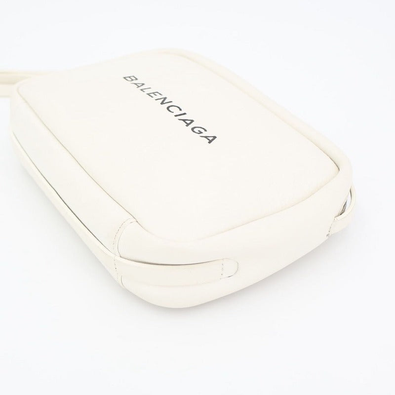 Balenciaga Shoulder Bag Everyday Camera S White Black Leather — view 5