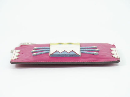 Authentic Louis Vuitton LV Pochette Cles Tribal Mask Epi Leather Coin Case