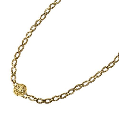 Celine Belt Plated Metal Plated Metal Triomphe Vintage Old Gold