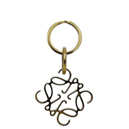 Loewe Key Ring Gold Anagram 111.29.203 Excellent Condition Logo