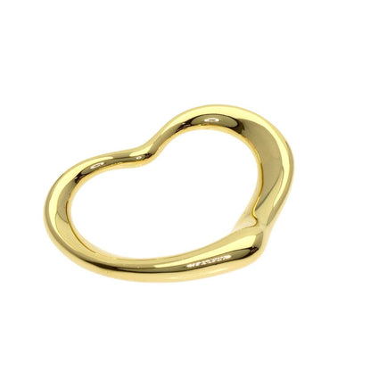 Tiffany & Co. Open Heart Pendant Top 18K Yellow Gold
