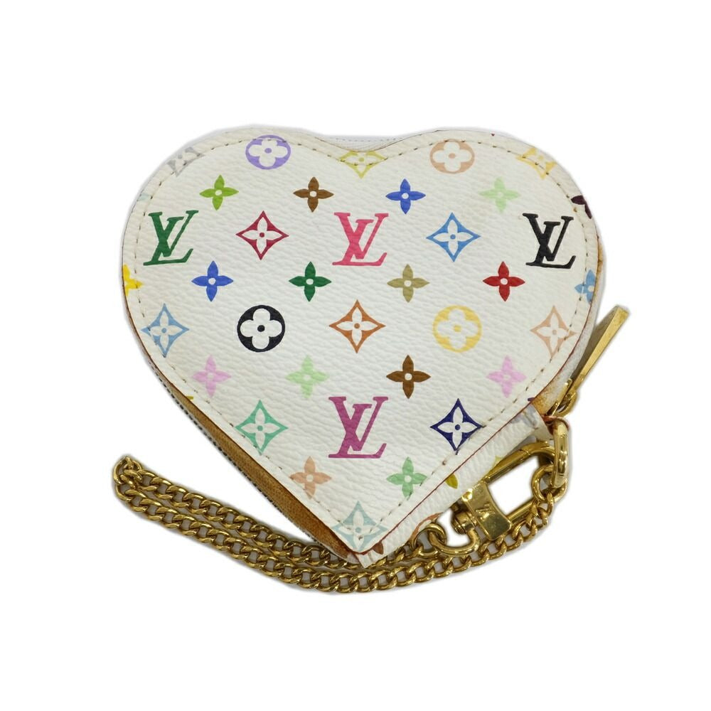 Louis Vuitton Heart Shape Coin Case Monogram Multicolor Bronze