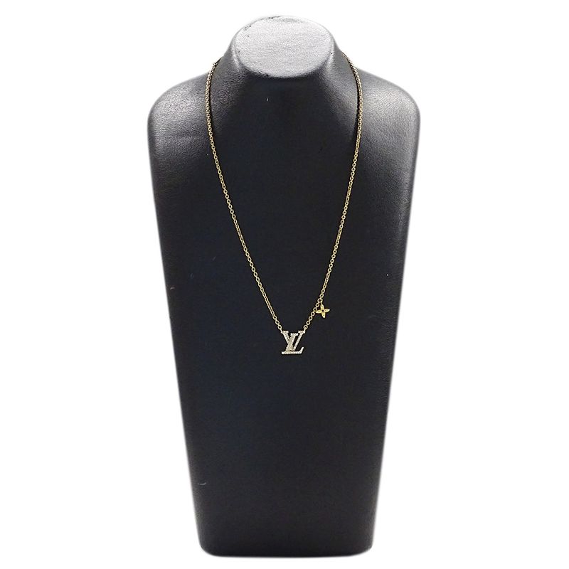 Louis Vuitton Necklace Women's Brand Collier LV Iconic Gold M00596 Rhinestone