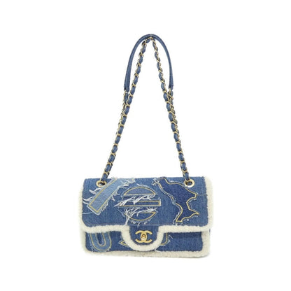Chanel Shoulder Bag Denim White