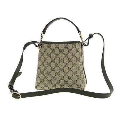 Gucci GG Emblem Small Bucket Messenger Bag