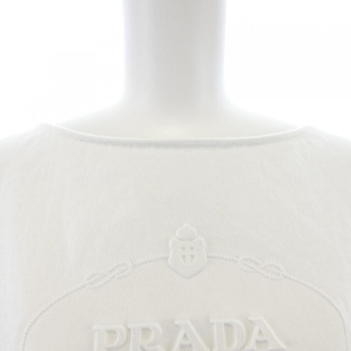 Prada Triangle Logo T-Shirt White Translucency — view 5
