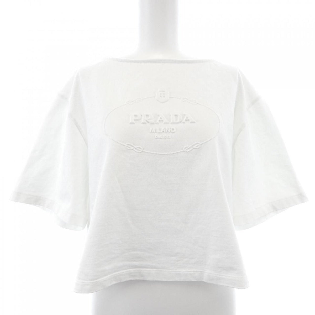 Prada Triangle Logo T-Shirt White Translucency