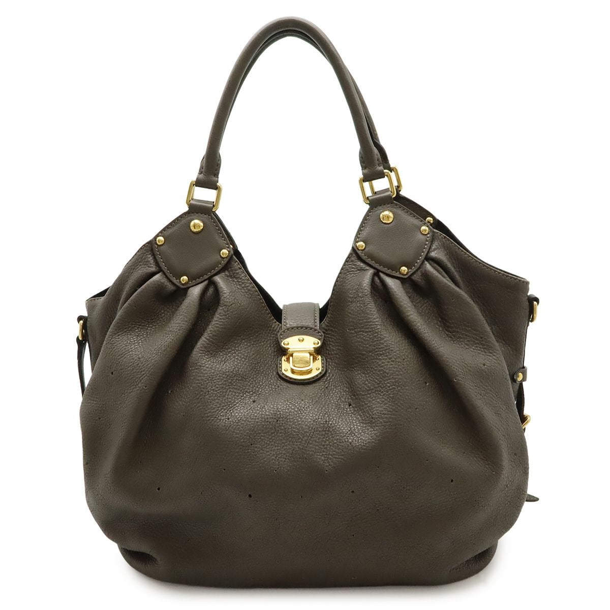 Louis Vuitton Monogram Mahina L Tote Shoulder Bag Leather