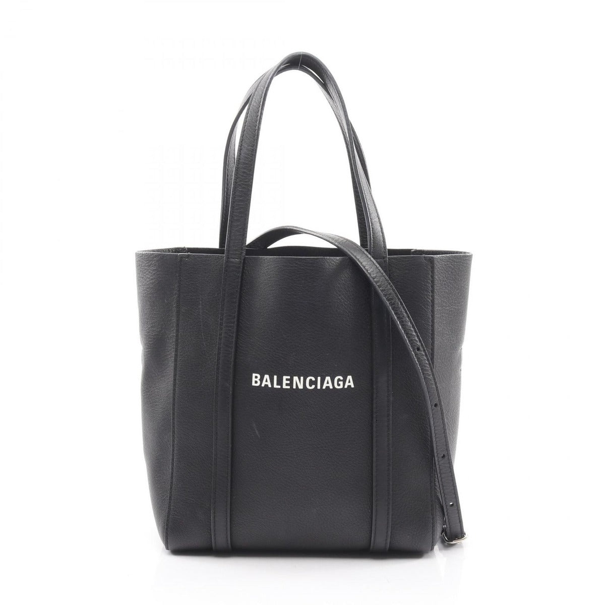 Balenciaga Tote Everyday Xxs Black Leather 2-Way