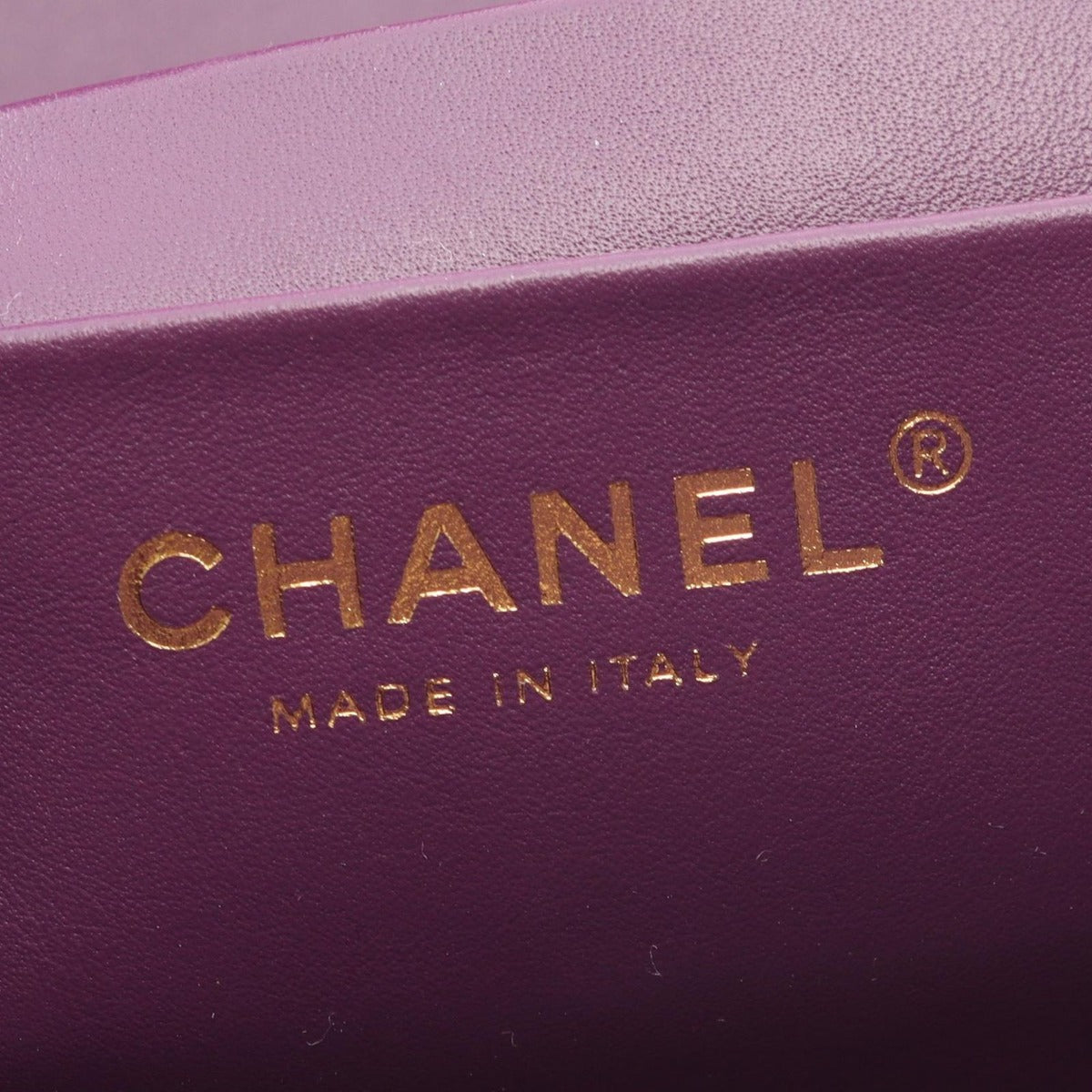 Chanel Shoulder Bag Quilted Vanity Purple Lambskin 2-Way — view 4