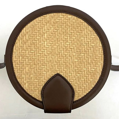 Celine Tambour Shoulder Bag Beige Brown