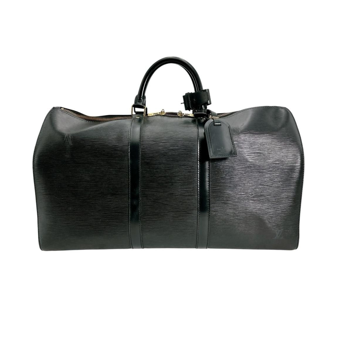 Louis Vuitton Epi Travel Bag Keepall 50 Boston Black