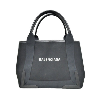 Balenciaga Navy Cabas S Canvas Black Tote Hand