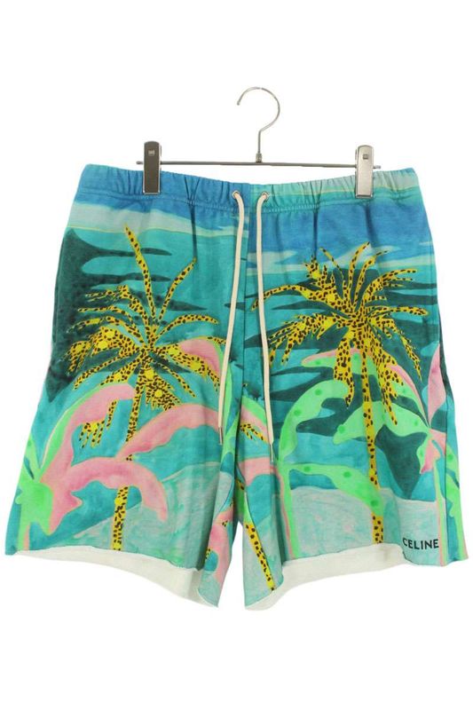 Celine 2z037823m All-over Pattern Sweatshirt Shorts Men's XL