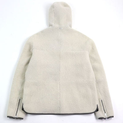 Hermes 053265hatc54 Sheepskin Leather Cowhide H Logo Zip Reversible Double Face