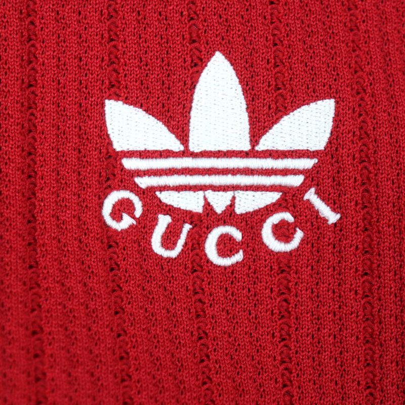 Gucci×adidas Gucci×adidas 700501 Jersey Sweatpants Trefoil Line Logo Embroidery