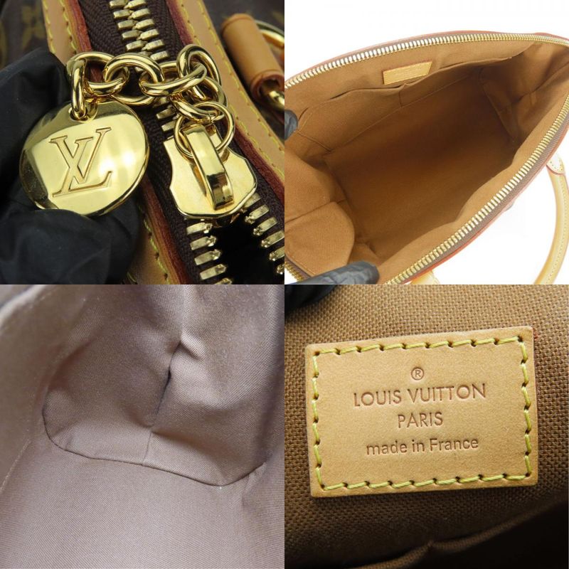 Louis Vuitton Handbag Tivoli PM M40143 Monogram Nubuck Brown LV Ladies Women