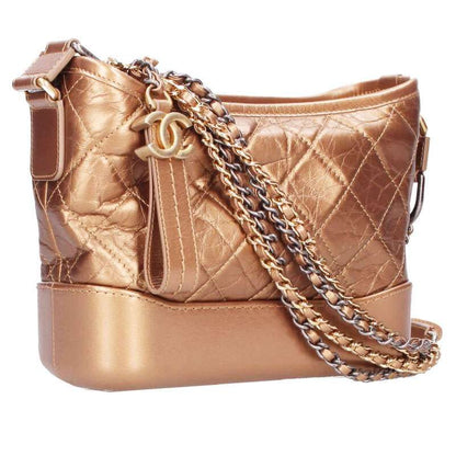 Chanel A91810 Gabrielle De Chanel Aged Calfskin Small Hobo Shoulder Bag Women