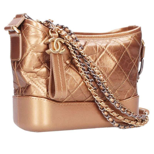 Chanel A91810 Gabrielle De Chanel Aged Calfskin Small Hobo Shoulder Bag Women