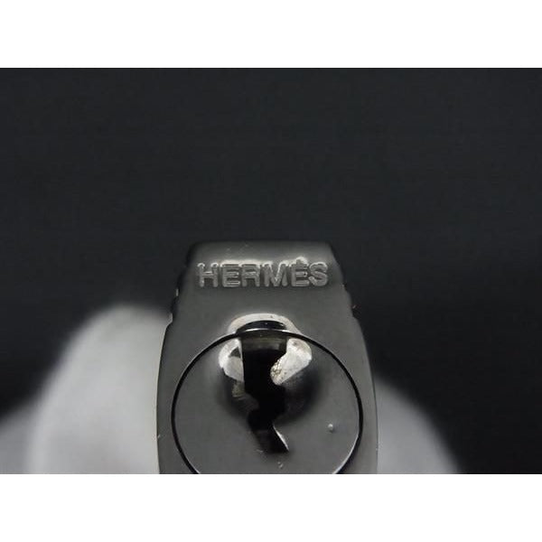 Hermes Leather Clochette Cadenas Padlock 120 key Navy Bp2881 — view 5