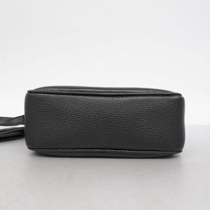 Gucci Shoulder Bag Soho 308364 Leather Black Chien Pan Gold Hardware Women's