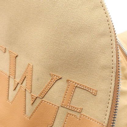 Loewe Backpack Round Beige Canvas Leather — view 11