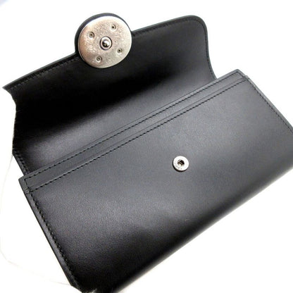Gucci 762167 Minijohn Double Leather Black Bifold Long Wallet 0140 Gucci