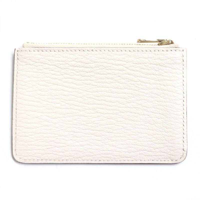 Hermes Lulu Slim Chevre Mizor Leather Compact Wallet/wallet Nata Gold Hardware