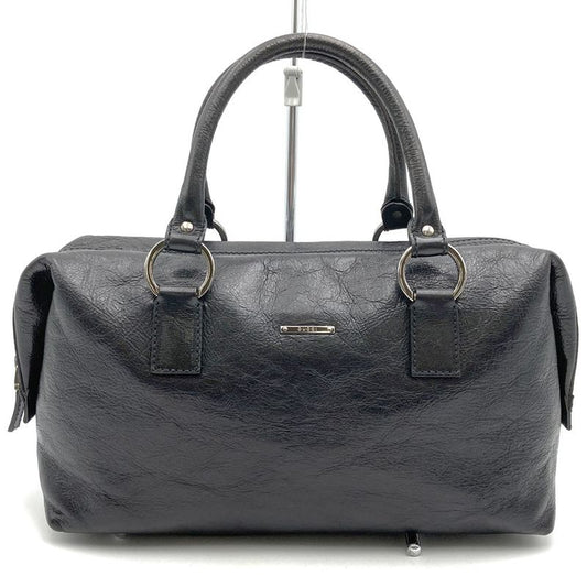 Gucci 113009 Handbag Mini Boston Leather Black Women Men Fashion