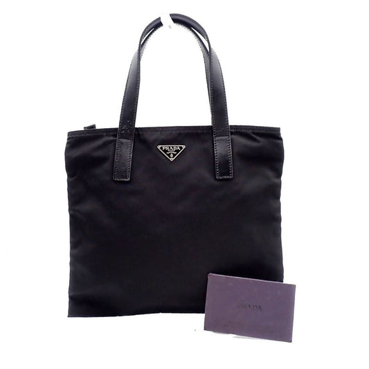 Prada Handbag Nylon Leather Logo 67ka722