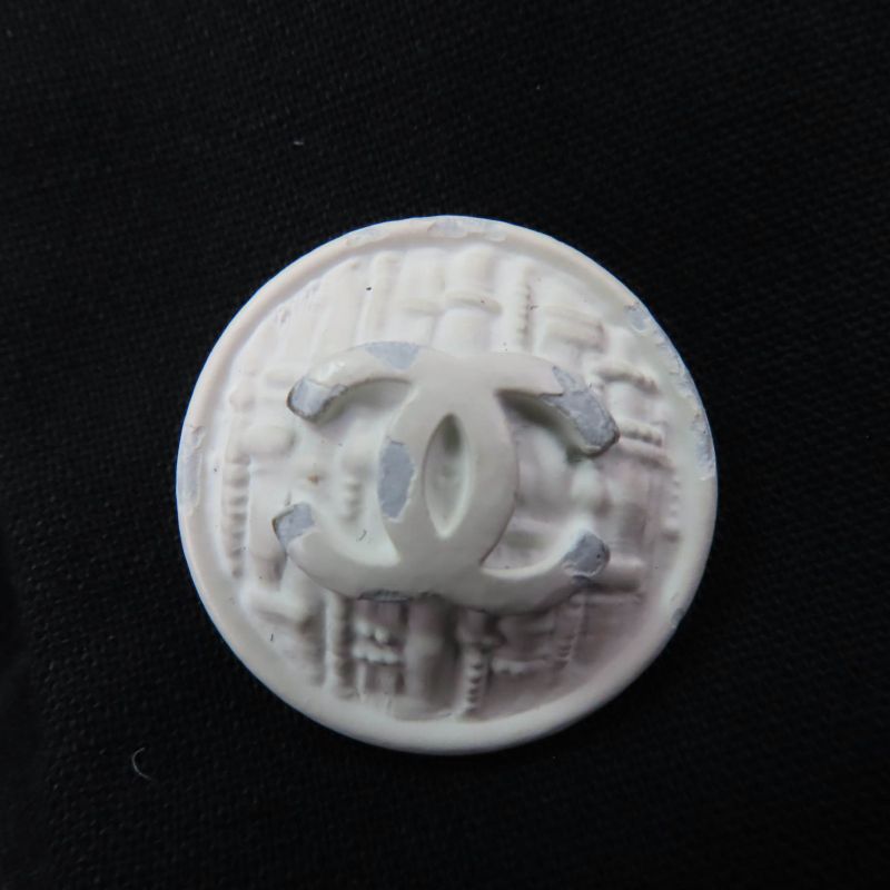 CHANEL Vintage 07P P31042v20717 Coco Mark Button Jacket With 4 Pockets Black