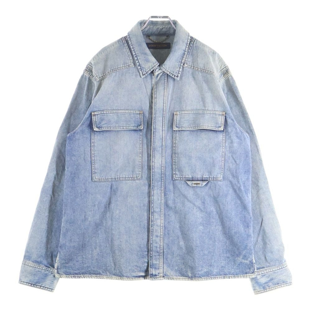 Louis Vuitton Oversize Denim Long Sleeve Shirt Indigo