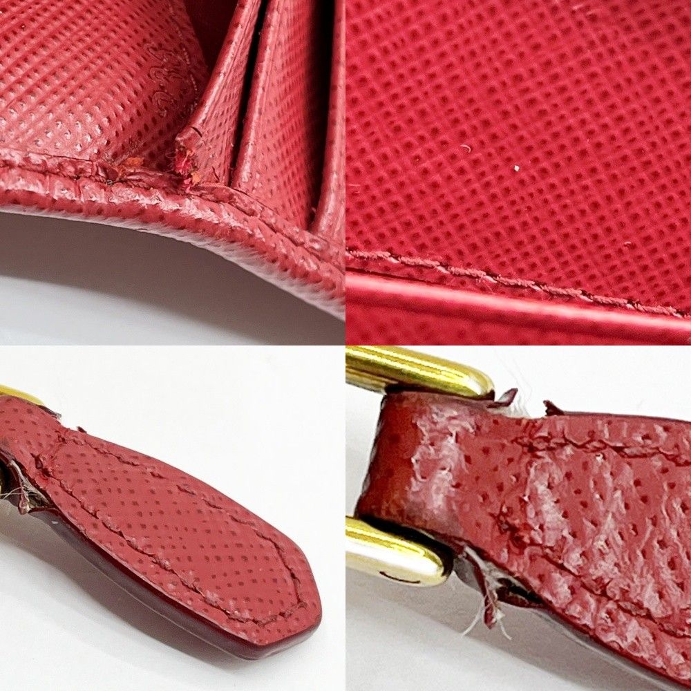 Prada Long Wallet Leather Women's 1ml029 Red