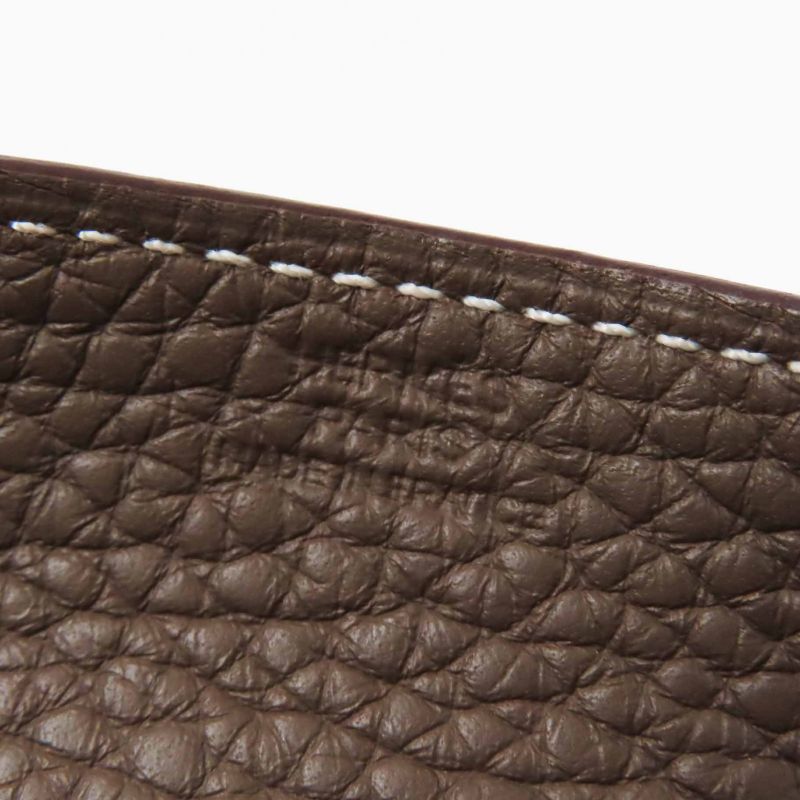 Hermes Vid Poche Mini Meuse Et Loulance Desk Taurillon Clemence Silver