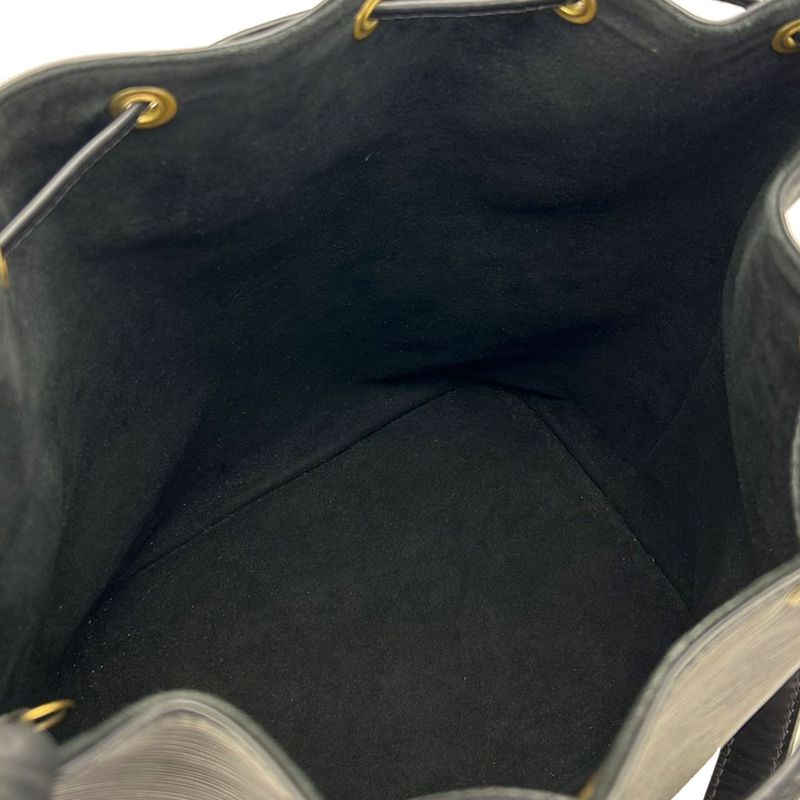 Louis Vuitton Shoulder Bag Noe M59002 Epi Leather Noir Black Gold Hardware