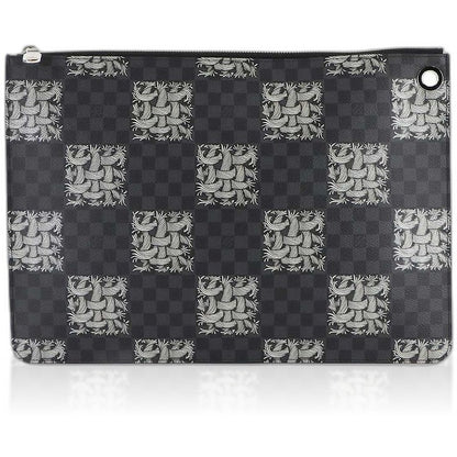 Louis Vuitton Damier Graphite Christopher Nemes Pochette Jour Clutch