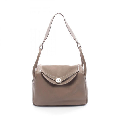 Hermes Shoulder Bag Lindy 30 Etoupe Leather