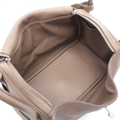 Hermes Shoulder Bag Lindy 30 Etoupe Leather — view 3