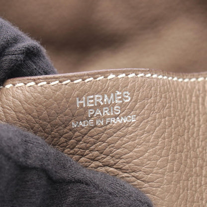 Hermes Shoulder Bag Lindy 30 Etoupe Leather — view 4