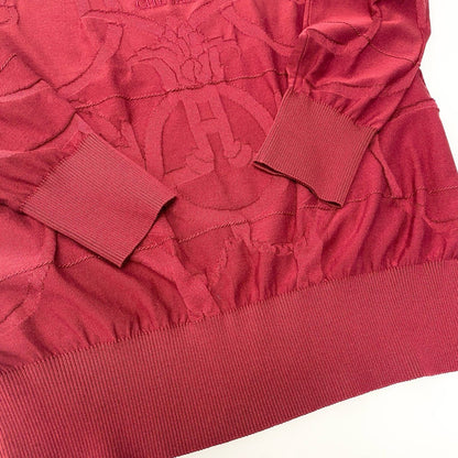 Hermes Ec5 L'instrvction Imperiale de Embroidery Dali Knit Sweater 42 Red — view 5