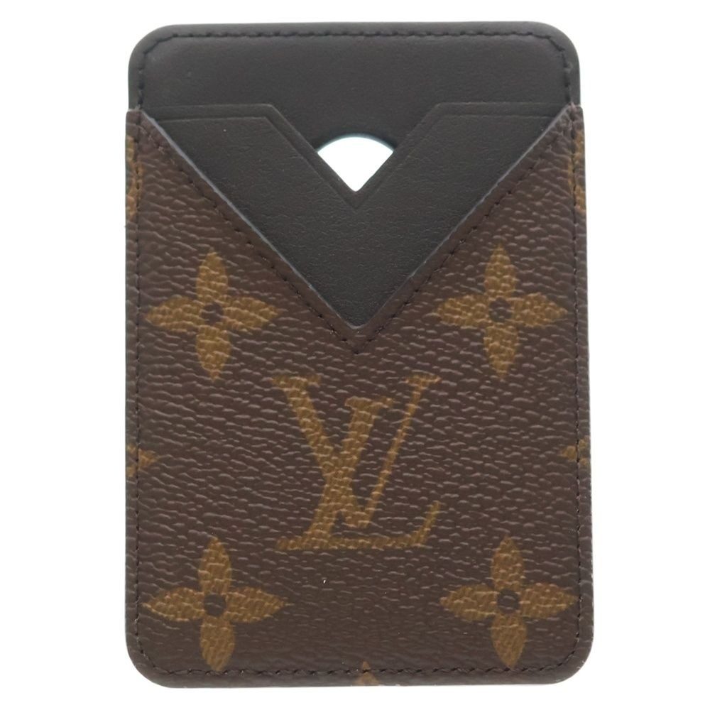 Louis Vuitton Card Holder Magnet Monogram Case Brown